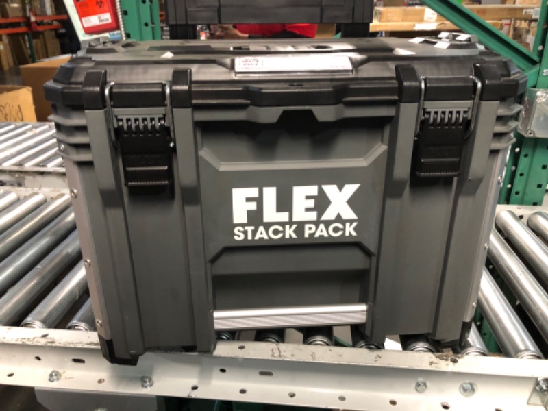 Photo 4 of [READ NOTES FOR DAMAGE]
FLEX STACK PACK Rolling Tool Box 22-in Gray Metal Wheels Lockable Tool Box