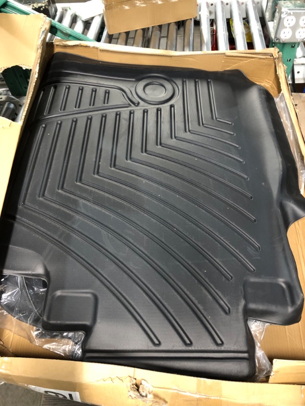 Photo 4 of Floor Mats for 2015-2024 Ford F150 SuperCrew Cab,Unique Black TPE All Weather Guard Full Set Liners