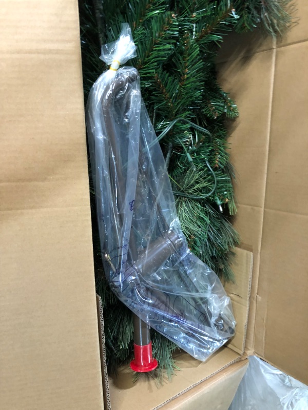 Photo 4 of **NONREFUNDABLE**FOR PARTS OR REPAIR**SEE NOTES**
National Tree Company Pre-Lit 'Feel Real' Artificial Full Downswept Christmas Tree, Green, Douglas Fir, White Lights, Includes Stand, 7.5 feet