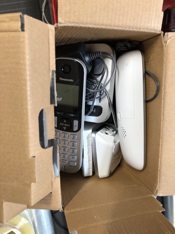 Photo 2 of Panasonic DECT 6.0 Expandable Cordless Phone with Answering Machine and Call Block and Caller ID - 2 Cordless Handsets