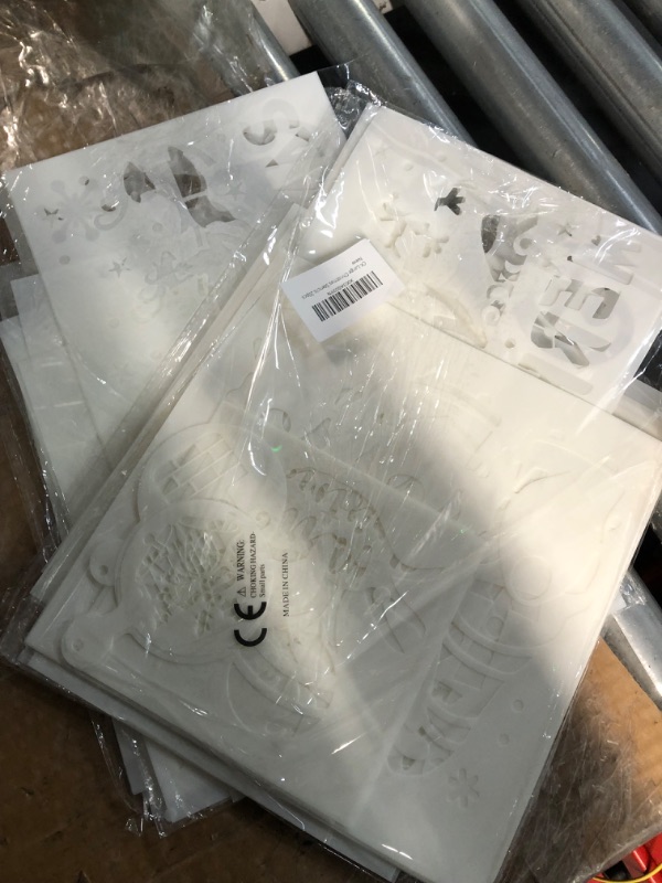 Photo 1 of *non refundable bundle*
C1krint 20Pcs Grinch Stencils for Painting on Wood, Large Christmas Stencils Reusable Make Your Own Merry Christmas Believe Gnome Snow Wood Sign Large Holiday Stencils Wood Sign Windows Art DIY Crafts (2 pack bundle)