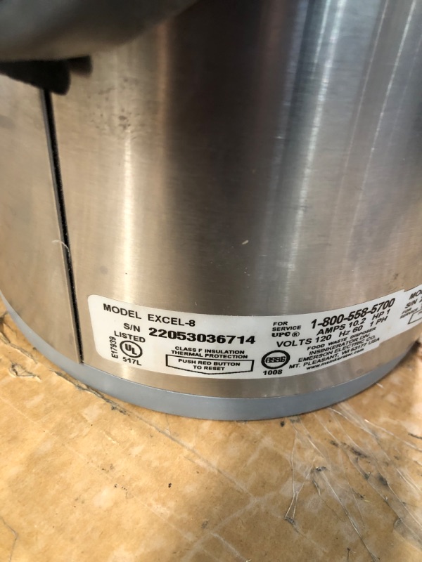 Photo 4 of **NON-FUNCTIONAL*FOR PARTS ONLY***
InSinkErator Prestige Evolution Prestige 1-HP Noise Insulated Garbage Disposal, Silver