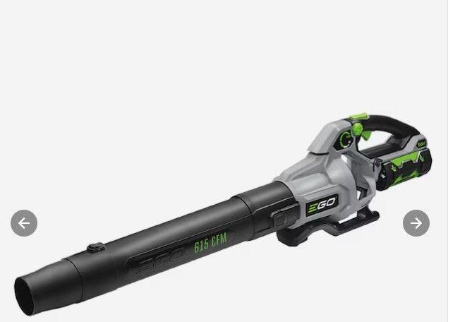 Photo 1 of **SEE NOTES/FOR PARTS**
EGO Power+ LB6151 615 CFM Variable-Speed 56-Volt Lithium-ion Cordless Leaf Blower with 2.5Ah Battery and Charger, black