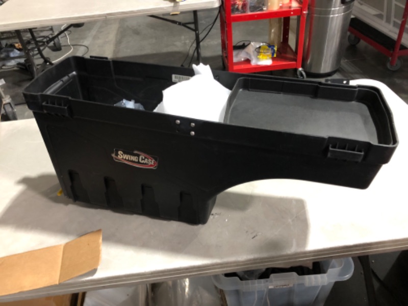 Photo 6 of ***USED - SCUFFED AND SCRAPED - LIKELY MISSING PARTS***
UnderCover SwingCase Truck Bed Storage Box | SC203P | Fits 2015 - 2020 Ford F-150 Passenger Side , Black 2015 - 2020 Passenger Side