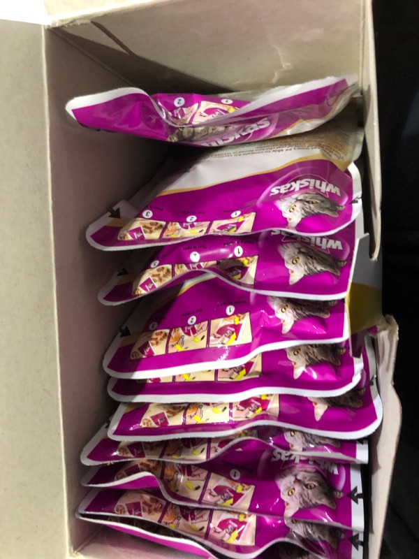 Photo 1 of **EXP 01/28/2024**
WHISKAS PURRFECTLY Chicken Variety Pack Wet Cat Food 3 Ounces (10-Counts) 
