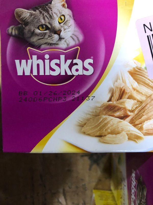 Photo 2 of **EXP 01/28/2024**
WHISKAS PURRFECTLY Best Cats Food Chicken Variety 3-Pack (10-Count) 3 Ounces 