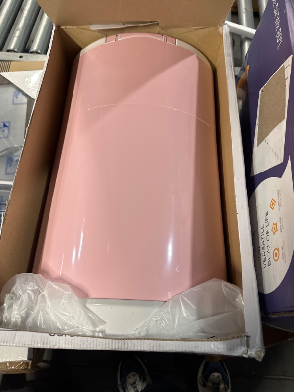 Photo 2 of Dekor Plus Hands-Free Diaper Pail | Soft Pink | Easiest to Use | Just Step – Drop – Done | Doesn’t Absorb Odors | 20 Second Bag Change | Most Economical Refill System |Great for Cloth Diapers