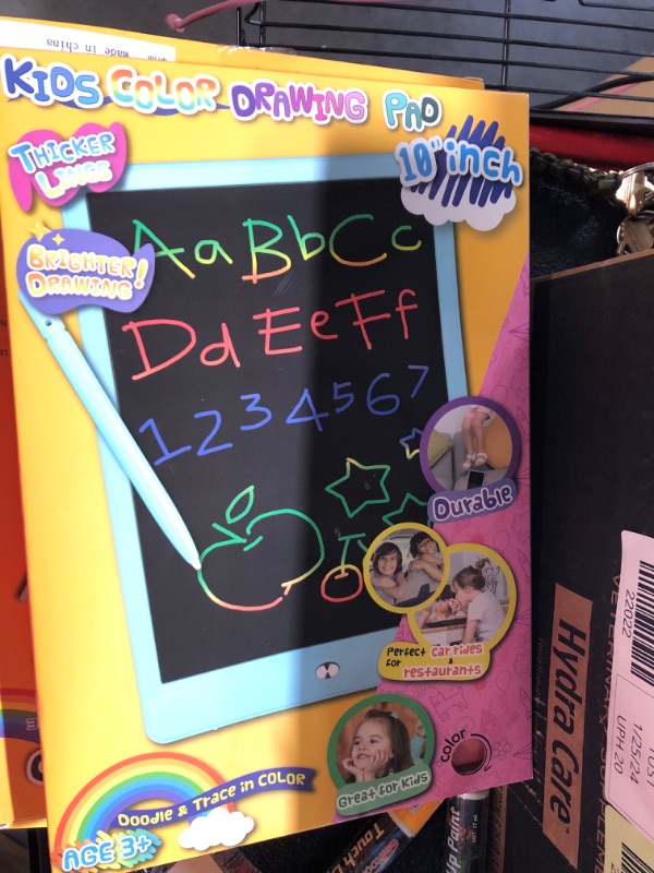 Photo 1 of Electronic LCD Drawing Tablet Doodle Board,10.5 inch Colorful Drawing And Writing Pad,Travel Gifts for Kids Ages 3 4 5 6 7 8 Year Old Girls Boys (Blue) 10.5 inch Blue