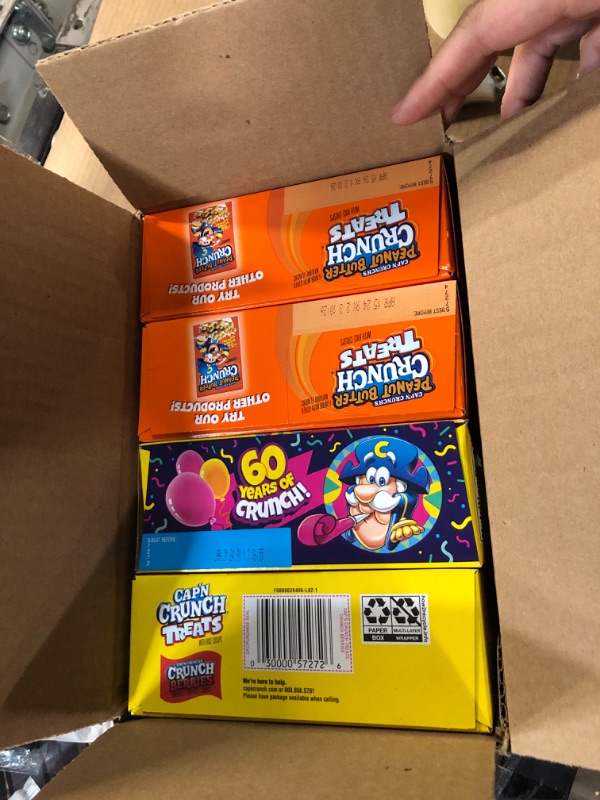 Photo 2 of 01/31/2024**Quaker Cap'n Crunch Breakfast Cereal, 4 Flavor Variety Pack Cap'n Crunch, 4 Flavor Variety Pack 4 Count (Pack of 1)