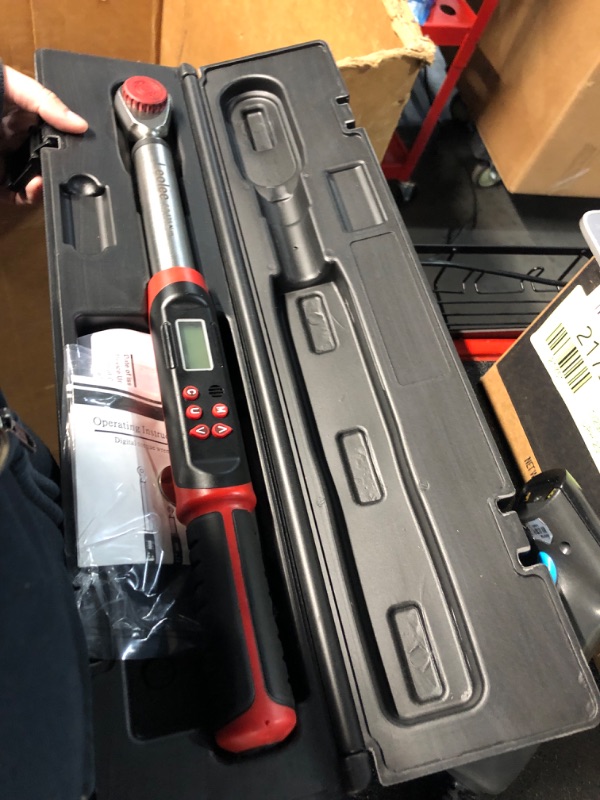 Photo 2 of (READ NOTES) Leolee 1/2-Inch Drive Digital Torque Wrench with Angle