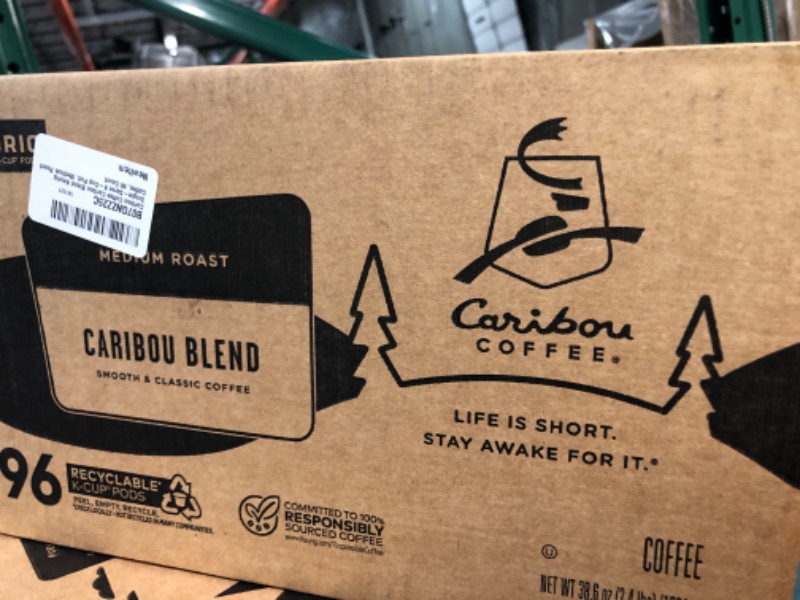 Photo 2 of 10/02/2024**Caribou Coffee Caribou Blend, Single-Serve Keurig K-Cup Pods, Medium Roast Coffee, 24 Count (Pack of 4)