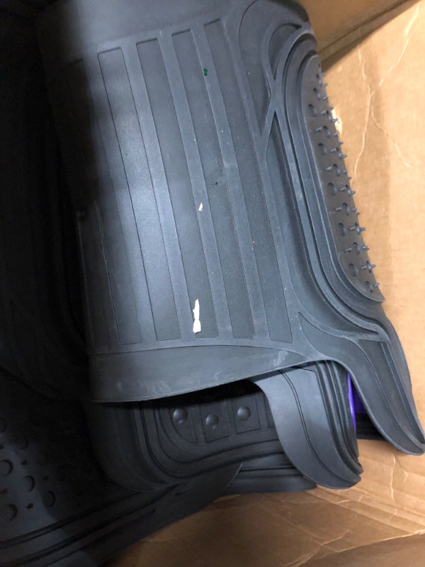 Photo 3 of Automotive Floor Mats Purple ClimaProof for all weather protection Universal Fit Heavy Duty Rubber fits most Cars, SUVs, and Trucks (Full Set Trim to Fit)