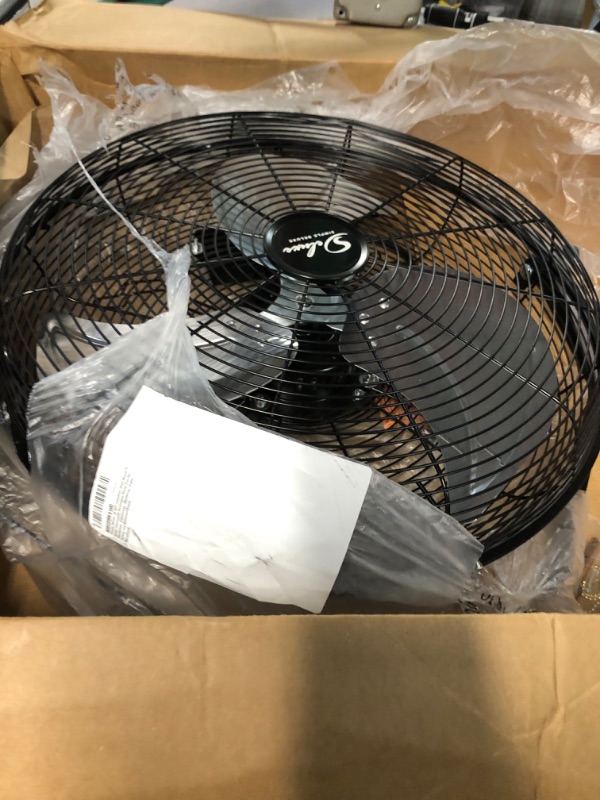 Photo 3 of **STOCK PHOTO FOR REFERENCE ONLY ONLY 1 FAN Simple Deluxe 18 Inch Industrial Wall Mount 3 Speed Commercial Ventilation Metal Fan for Warehouse, Greenhouse, Workshop, Patio, Factory and Basement, Black 18 Inch 2 Pack