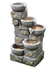 Photo 1 of **PUMP AND LIGHTS DON'T WORK***
Style Selections 27-in H Resin Tiered Fountain Outdoor Fountain Pump Included
