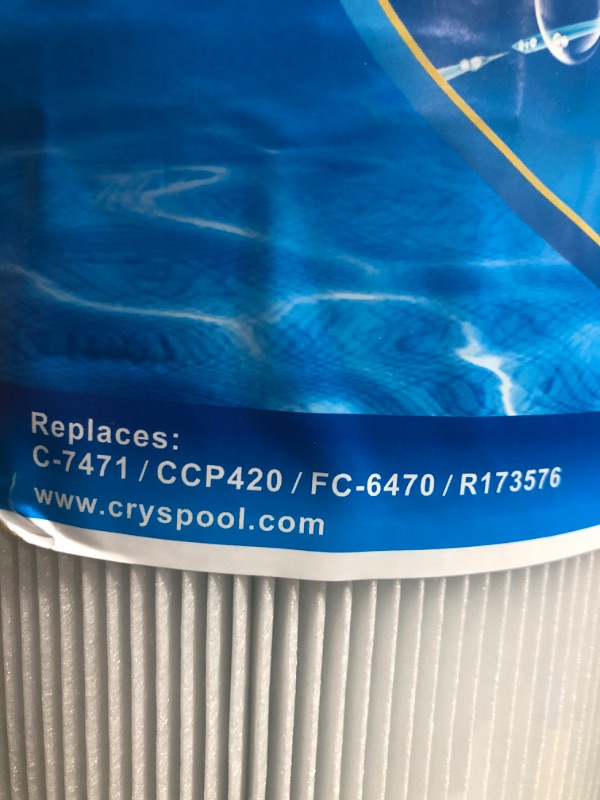 Photo 2 of 
Cryspool Pool Filter Cartridge Compatible with CCP420,PCC105-PAK4, 