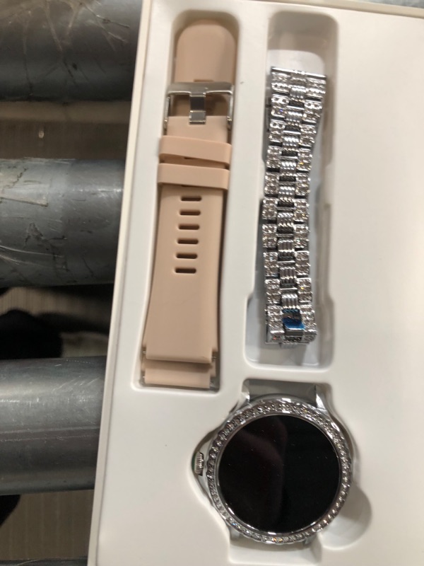 Photo 3 of Smart Watch(Answer/Make Call) for Women with Diamonds, 1.3”Smartwatch 