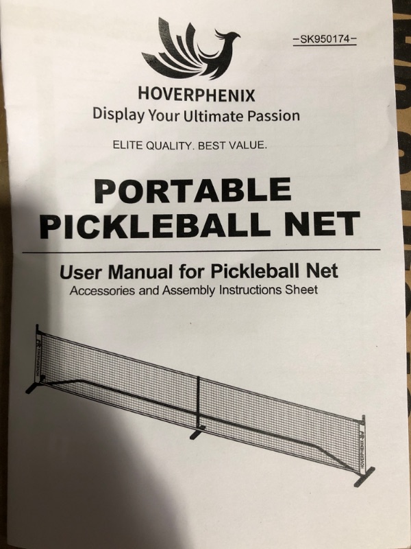 Photo 3 of (READ FULL POST) Hoverphenix Pickleball Net for Driveway, 22 FT Regulation Size Pickleball Set