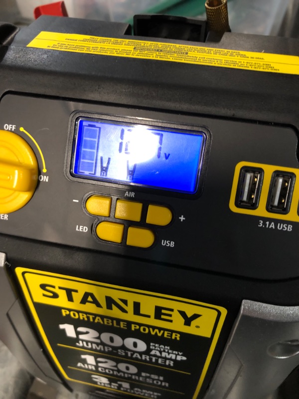 Photo 1 of STANLEY J5C09D Digital Portable Power Station Jump Starter: 1200 Peak/600 Instant Amps