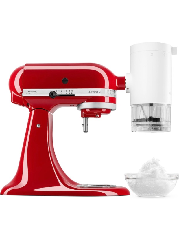 Photo 1 of ***SHAVED ICE ATTACHMENT ONLY - MIXER NOT INCLUDED - UNABLE TO TEST***
KitchenAid Shave Ice Attachment, KSMSIA, White, 4 Molds