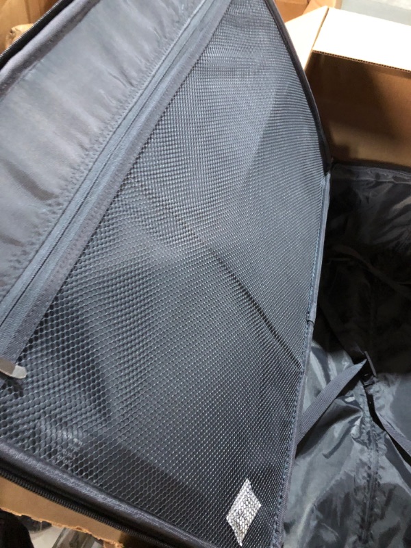 Photo 1 of **DAMAGED** 
Expandable Roller Luggage, Blue, Carry-On 21-Inch Carry-On 21-Inch Blue