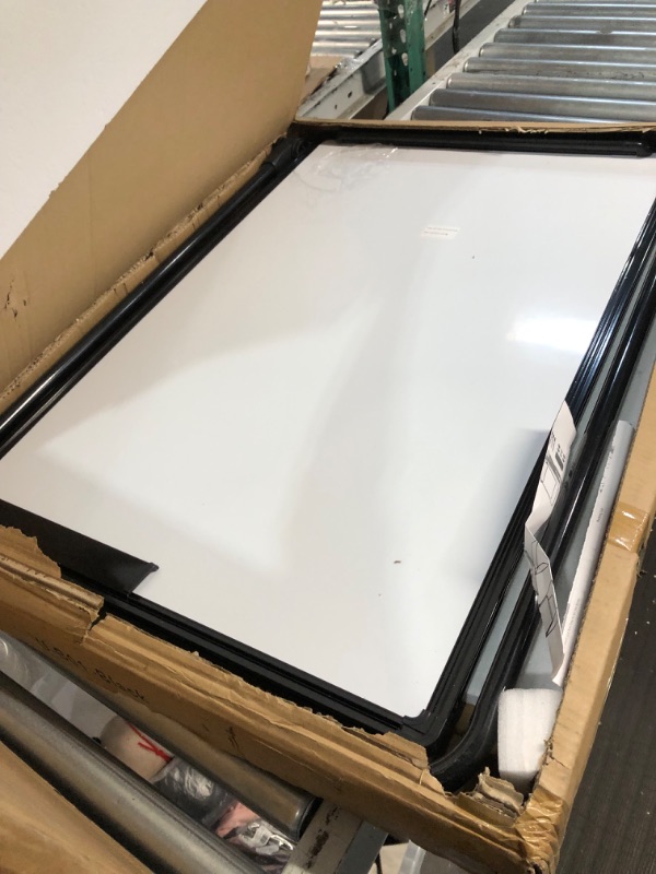 Photo 2 of Dry Erase Board with Stand, Double Sided Magnetic Whiteboard, 24 x 36 Portable Height Adjustable White Board with Aluminium Frame