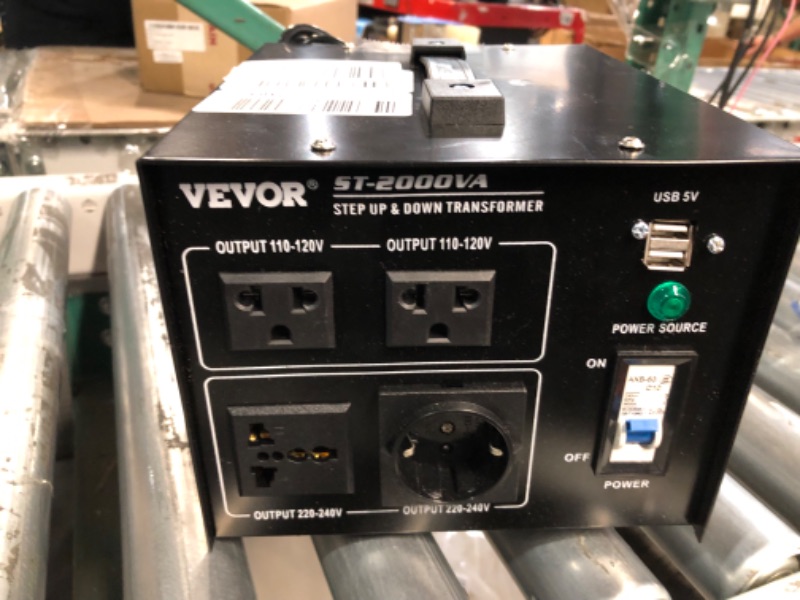 Photo 5 of (READ FULL POST) Yinleader VTF-2000VA 2000W Voltage Converter Transformer(220V to 110V, 110V to 220V) 2000 Watt Step Up/Down Converter 110/120 Volt - 220/240 Volt