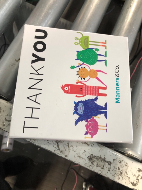 Photo 2 of Manners&Co. Kids’ Thank You Cards, Adorable Notes of Gratitude, Thoughtful Fill-In-The-Blank Prompts, Mannered Monsters, 30 Cards & Envelopes