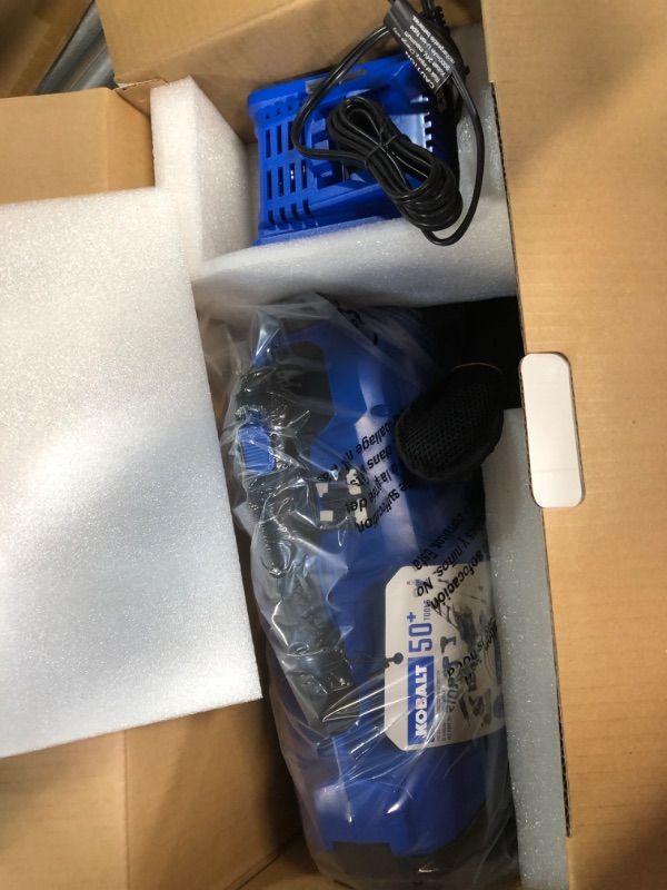 Photo 1 of Kobalt 0.53-Gallon Plastic 24-Volt Battery Powered Handheld Sprayer