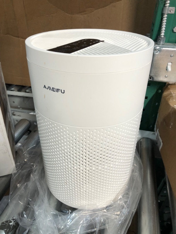 Photo 3 of Air Purifiers for Home Large Room up to 1350ft², AMEIFU Upgrade Large Size H13 Hepa Bedroom Air Purifier for Wildfire,Pets Dander with 3 Fan Speeds, Filter Replacement Reminder, Aromatherapy Function White