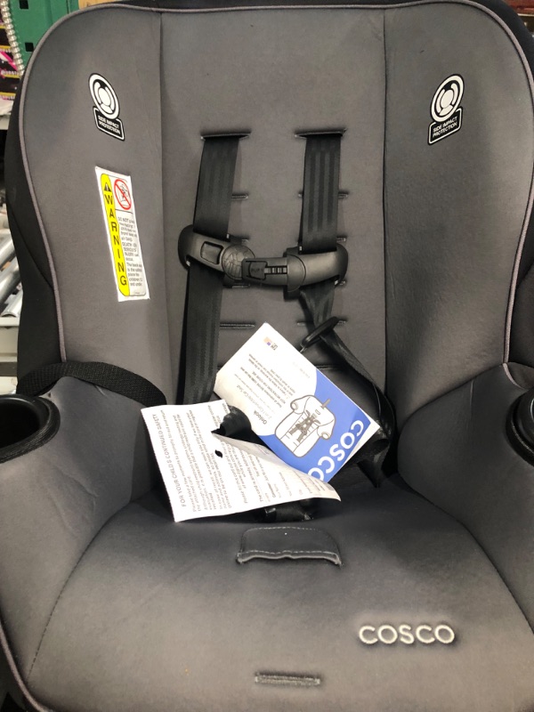 Photo 4 of (READ FULL POST) Cosco Onlook 2-in-1 Convertible Car Seat, Rear-Facing 5-40 pounds and Forward-Facing 22-40 pounds and up to 43 inches, Black Arrows
