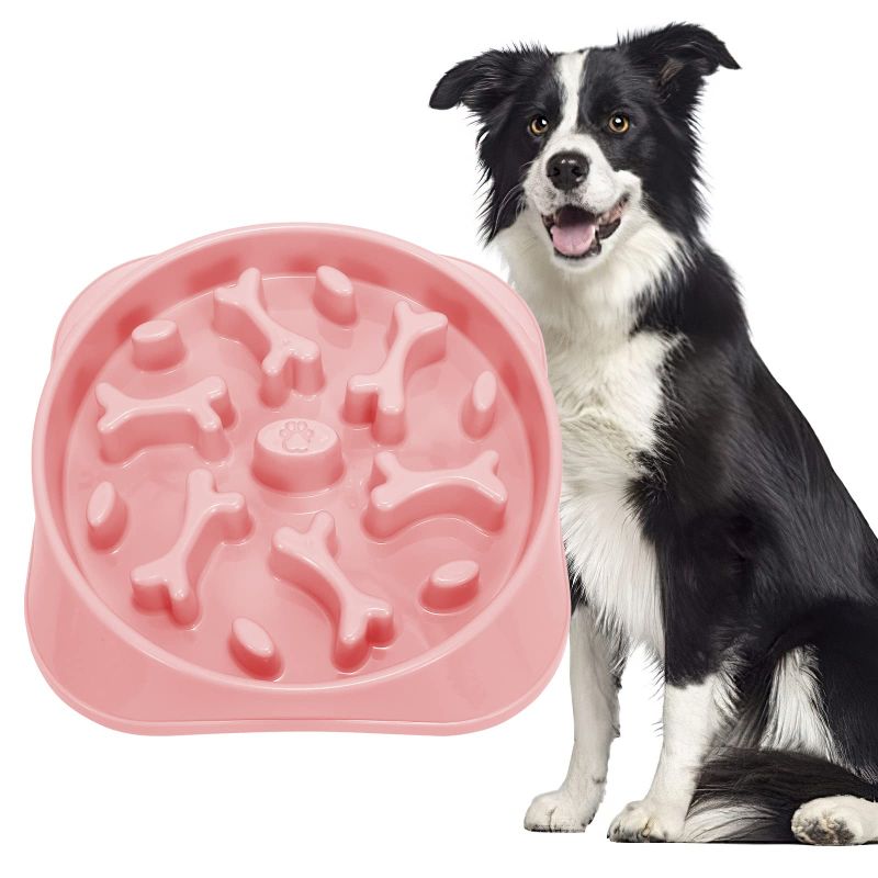 Photo 1 of ***SEE PICS
JASGOOD  Slow Feeder Dog Bowl Slow Eating Bowl Slow Feeding Non-Slip Puzzle Bow-Pink