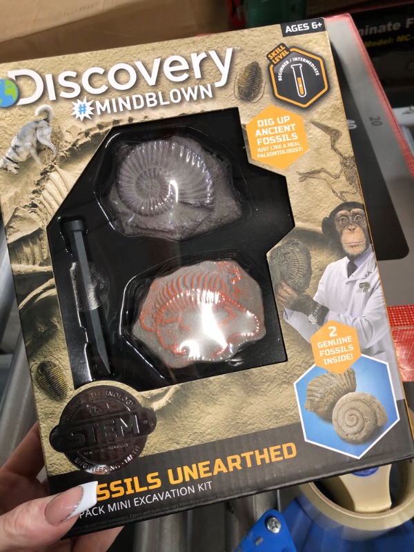 Photo 1 of Discovery #MINDBLOWN Mini Fossil Dig Set, 2 Pack Excavation Kit, Interactive Archaeology Paleontology Experiment, Learn Science, Fun and Educational STEM Toy for Kids Ages 6 and Up