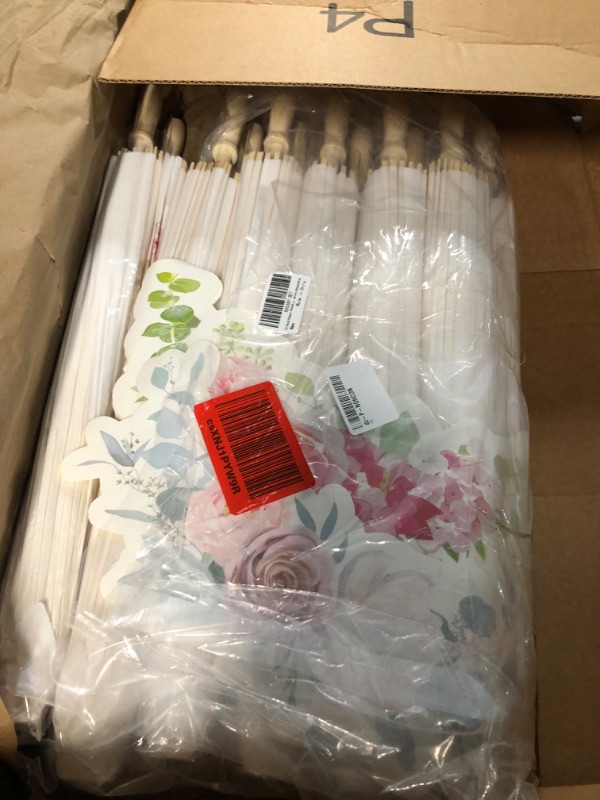 Photo 2 of 12 Pack 33 Inch Paper Umbrellas for Wedding