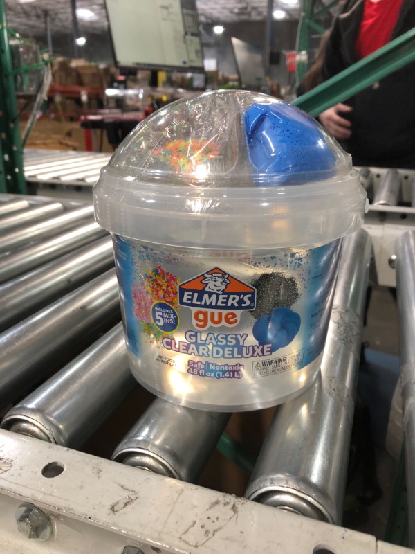 Photo 2 of Elmer's GUE Premade Includes 5 Sets of Slime Add-ins, 3 Lb. Bucket, Glassy Clear