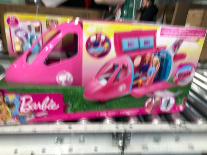 Photo 2 of Barbie Dreamplane Airplane Toys Playset with 15+ Accessories Including Puppy, Snack Cart, Reclining Seats and More Standard