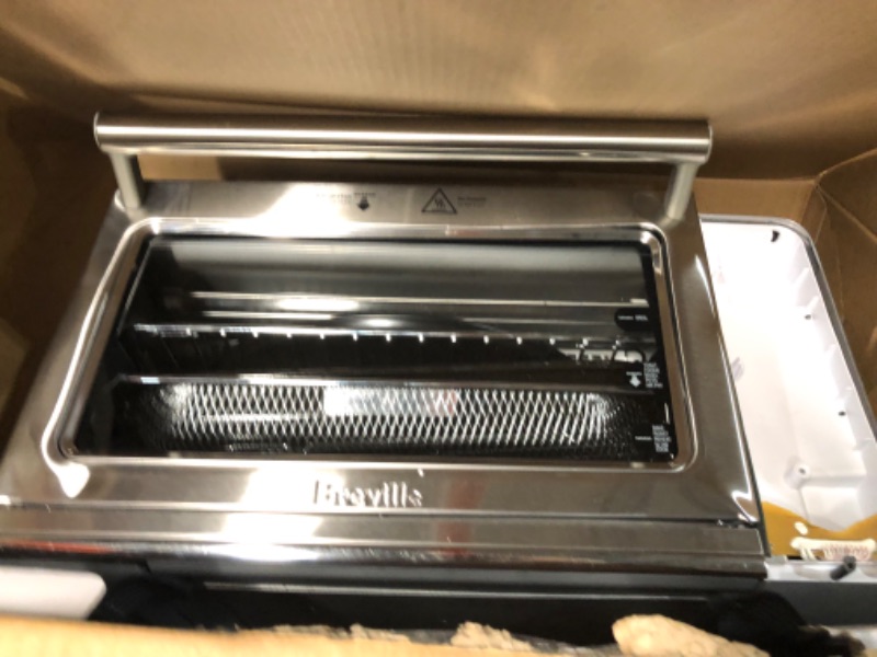 Photo 2 of **SOLD FOR PARTS, NON-REFUNDABLE, READ NOTES**
Breville Smart Oven Air Fryer Toaster Oven, Brushed Stainless Steel