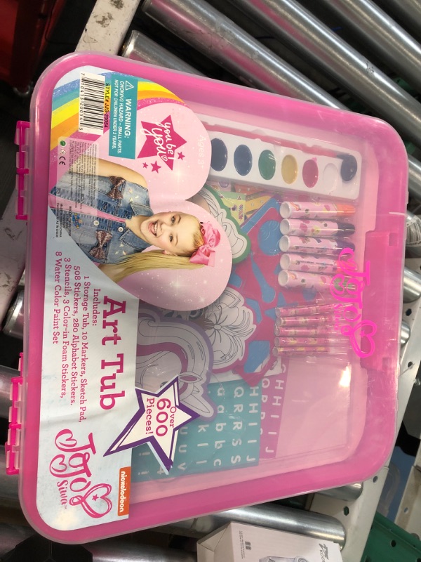 Photo 2 of JoJo Siwa Coloring and Activity Art Tub, Includes Markers and Paint