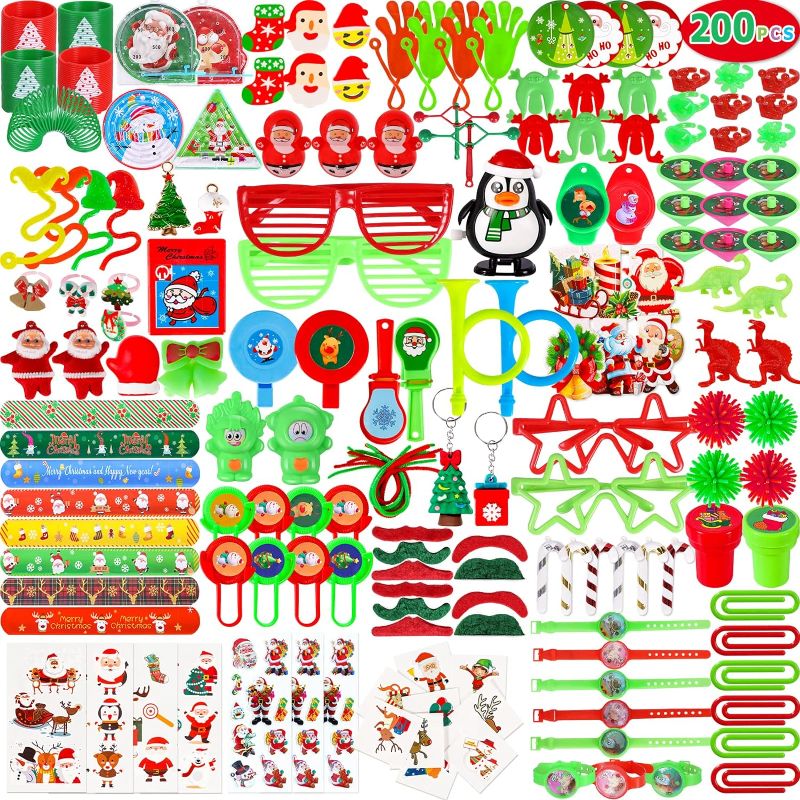 Photo 1 of 200Pcs Christmas Party Favors Assortment Toys