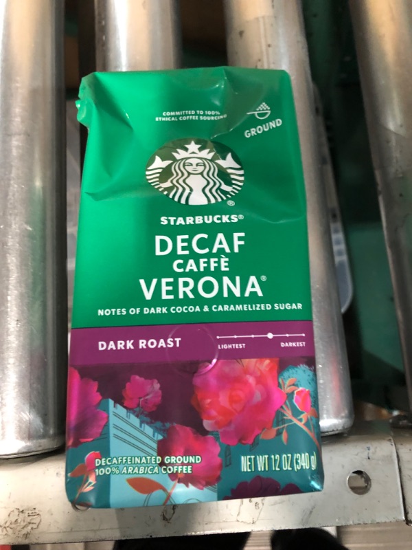 Photo 2 of Starbucks Decaf Ground Coffee, Caffè Verona,(Pack of 6)