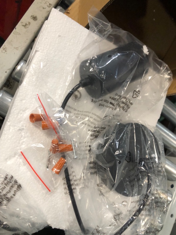 Photo 1 of ***USED - NO BULB - UNABLE TO TEST***
Ellasay Modern Glass Pendant Lights 2 Pack, Adjustable Black Hanging Light Fixture