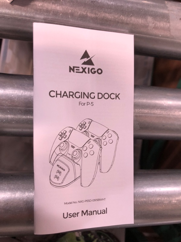 Photo 3 of NexiGo Enhanced PS5 Controller Charger, Dual Charing Station with LED Indicator