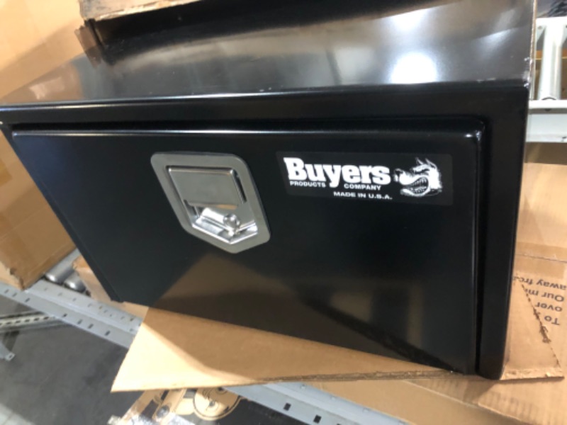 Photo 2 of Buyers Products 1703100 Black Steel Underbody Truck Box with Paddle Latch, 14 x 16 x 24 Inch 14x16x24 inches Black