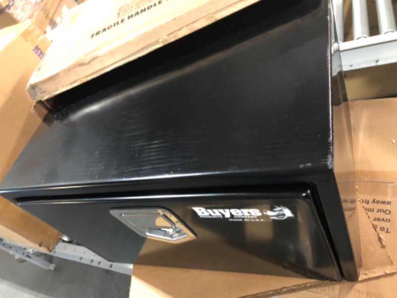 Photo 3 of Buyers Products 1703100 Black Steel Underbody Truck Box with Paddle Latch, 14 x 16 x 24 Inch 14x16x24 inches Black