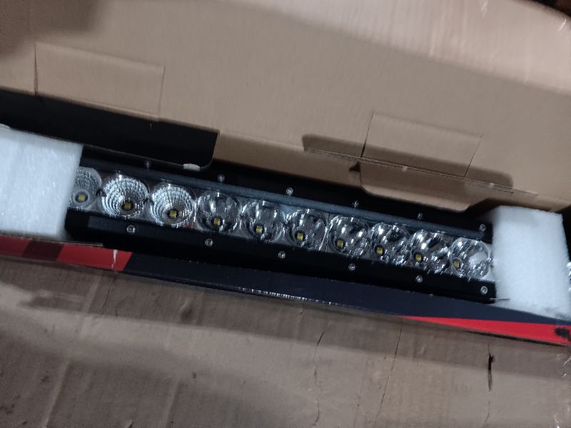 Photo 3 of Nilight LED Light Bar 30 Inch 120W Flood Spot Combo Beam 14400LM Osram P8/5W Chips Offroad Single Row Slim Lights IP68 LED Driving Light for Pickup Truck SUV ATV UTV Boat Jeep, 5 Years Warranty *ORIGINAL PACKAGING***NON REFUNDABLE**