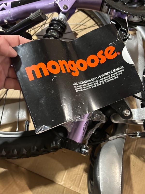 Photo 6 of (READ NOTES) Mongoose Maxim Girls Mountain Bike, 24-Inch Wheels, Aluminum Frame, 21-Speed Drivetrain, Lavender *ORIGINAL PACKIGING**NON REFUNDABLE*