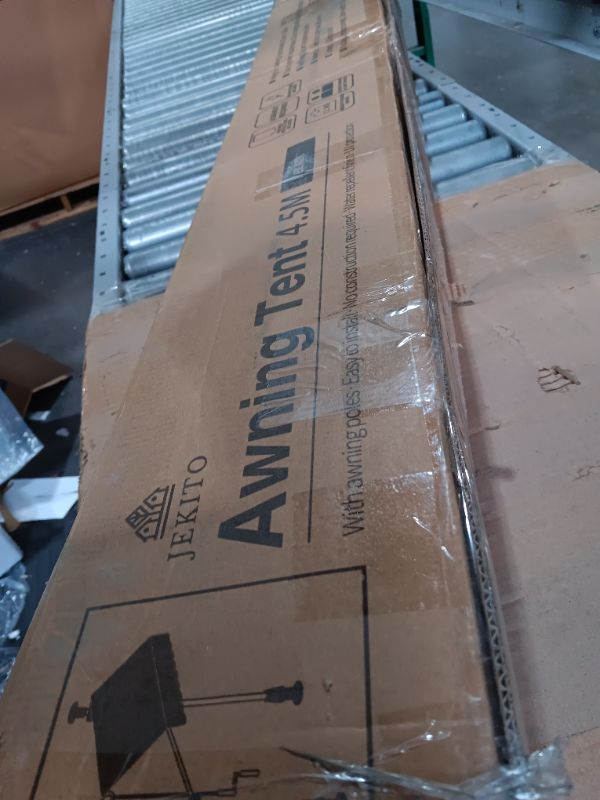 Photo 1 of ***PARTS ONLY READ NOTES******JEKITO Manual Retractable Awning – 158” Non-Screw Outdoor Sun Shade 