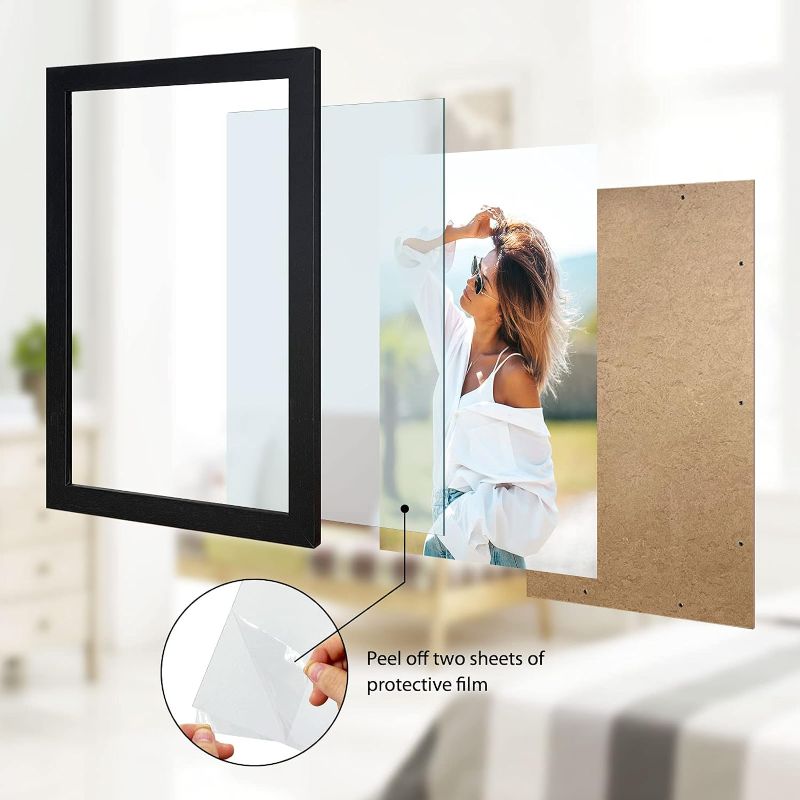 Photo 1 of 18x18 Frame Black, Display Picture 14x14 with mat or 18x18 Without mat, Photo Poster Picture Frame Wall Mounting Home Decor, 3 PCS Black 18x18 *STOCK PHOTO REF. ONLY* *NON REFUNDABLE*