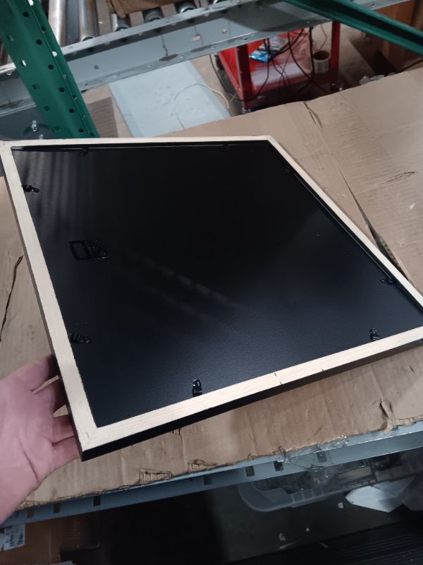 Photo 1 of 16x16 Picture Frame Black Solid Wood for Mat 12x12 Wall Mounting Square Poster Photo Frame6x16 INCH *STOCK PHOTO REF. ONLY*