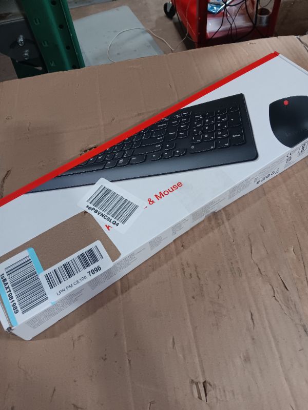 Photo 2 of Lenovo 510 Wireless Keyboard & Mouse Combo, 2.4 GHz Nano USB Receiver, Full Size, Island Key Design, Left or Right Hand, 1200 DPI Optical Mouse, GX30N81775, Black