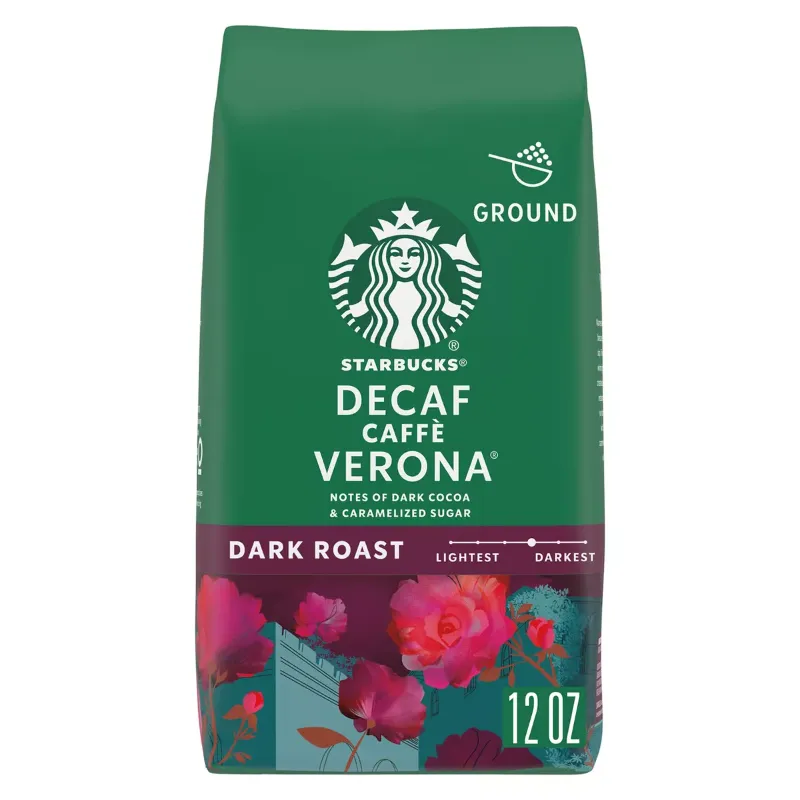 Photo 1 of (2 Pack) Starbucks Decaf Ground Coffee, Caffè Verona, 12-Ounce Bag